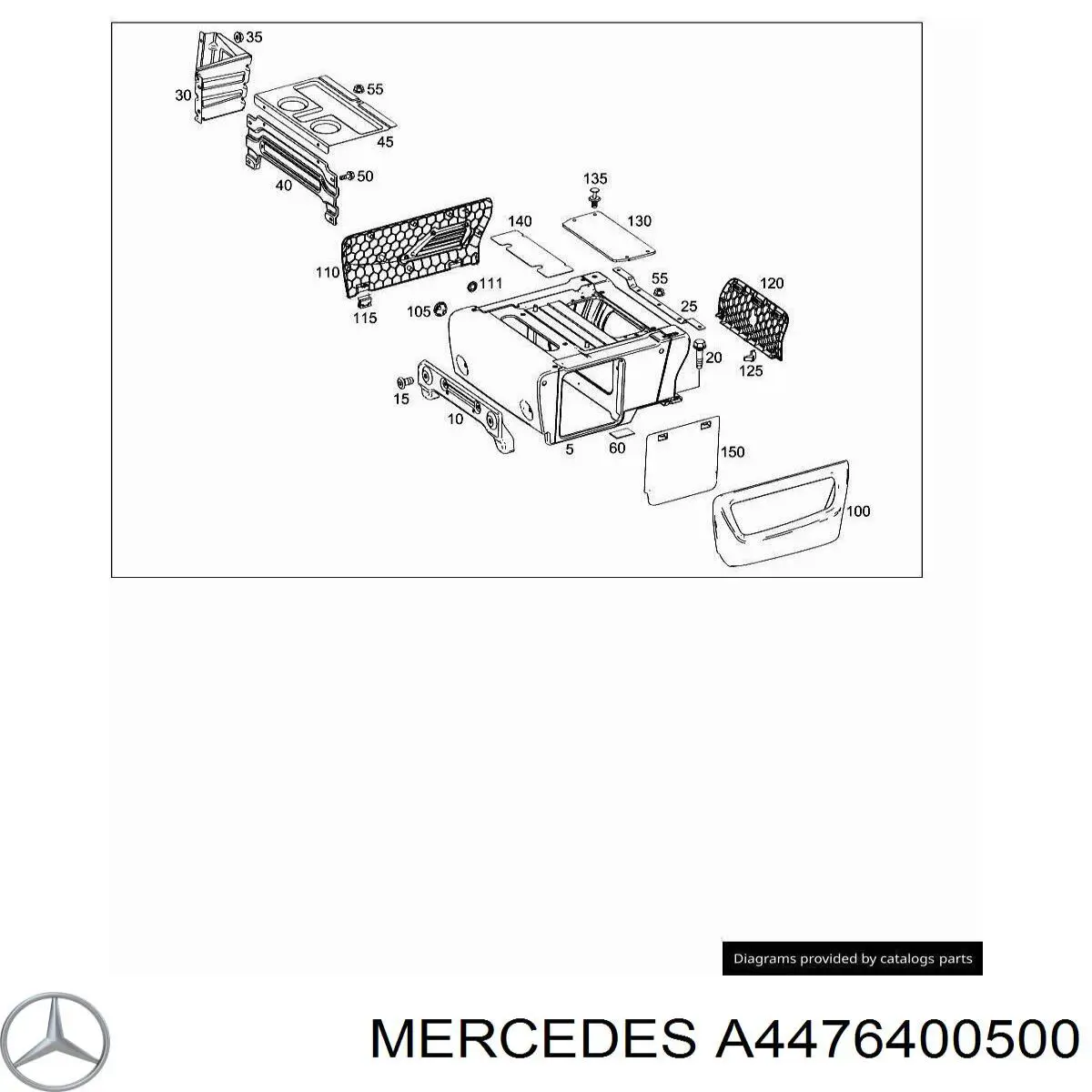  Mercedes A4476400500 ціна, від 21.98 USD