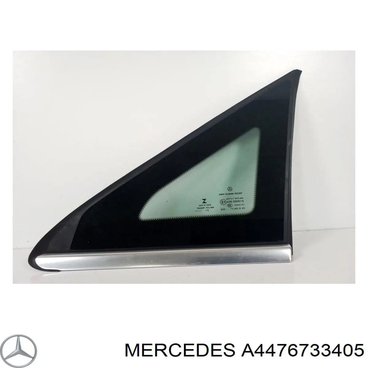 Скло-кватирка двері, передній, лівій Mercedes A4476733405 ціна, від 51.92 USD