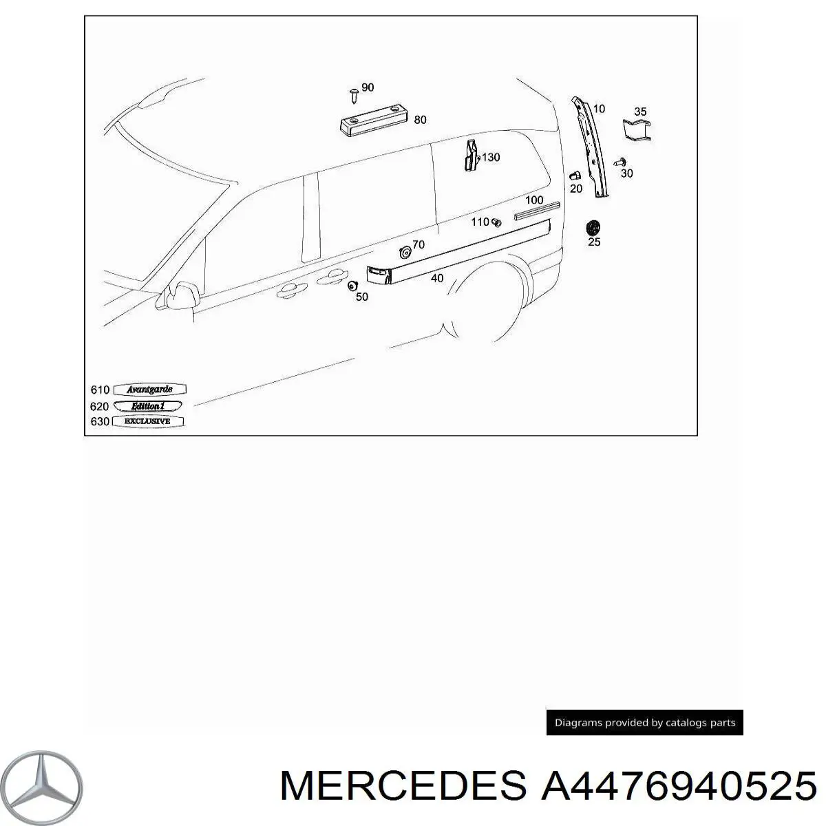  Mercedes A4476940525 ціна, від 29.29 USD