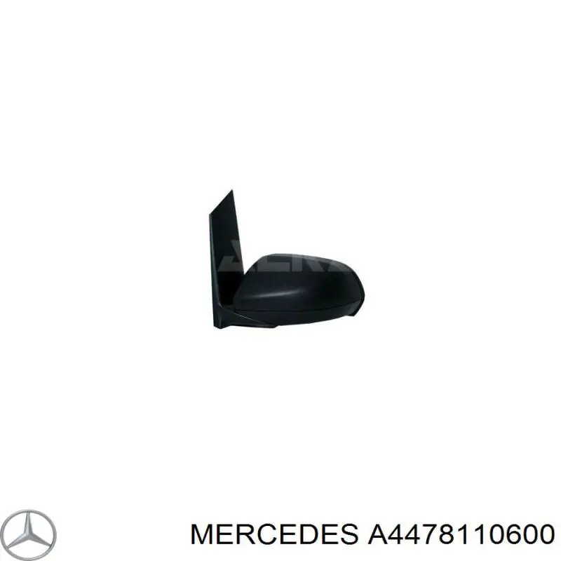 Корпус дзеркала заднього виду, лівого Mercedes A4478110600 ціна, від 146.69 USD