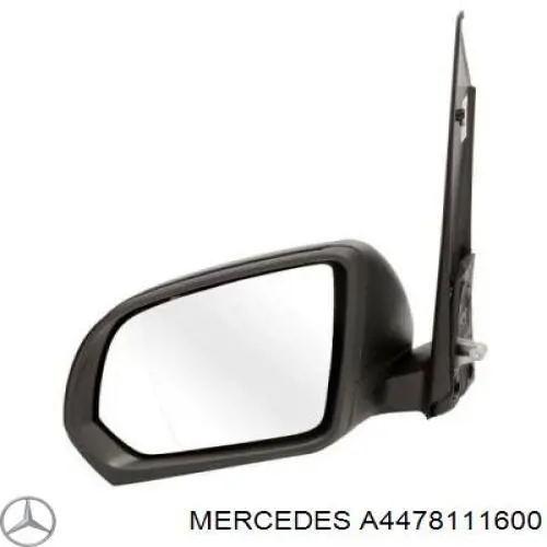 Дзеркальний елемент лівого дзеркала заднього виду Mercedes A4478111600 ціна, від 21.90 USD
