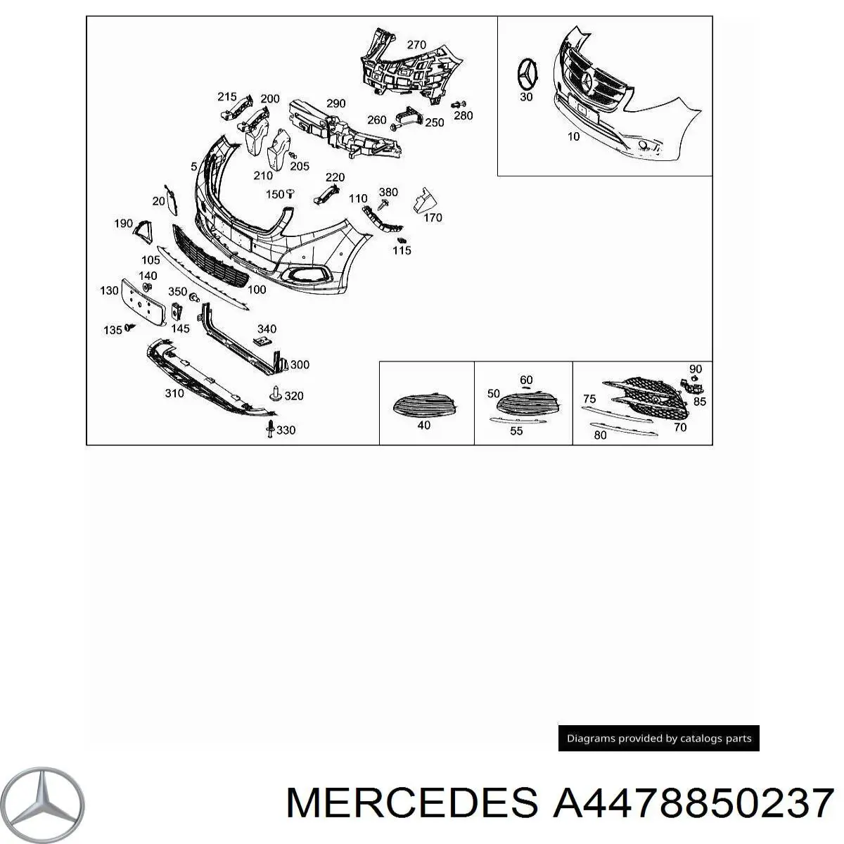  Mercedes A4478850237 ціна, від 51.28 USD