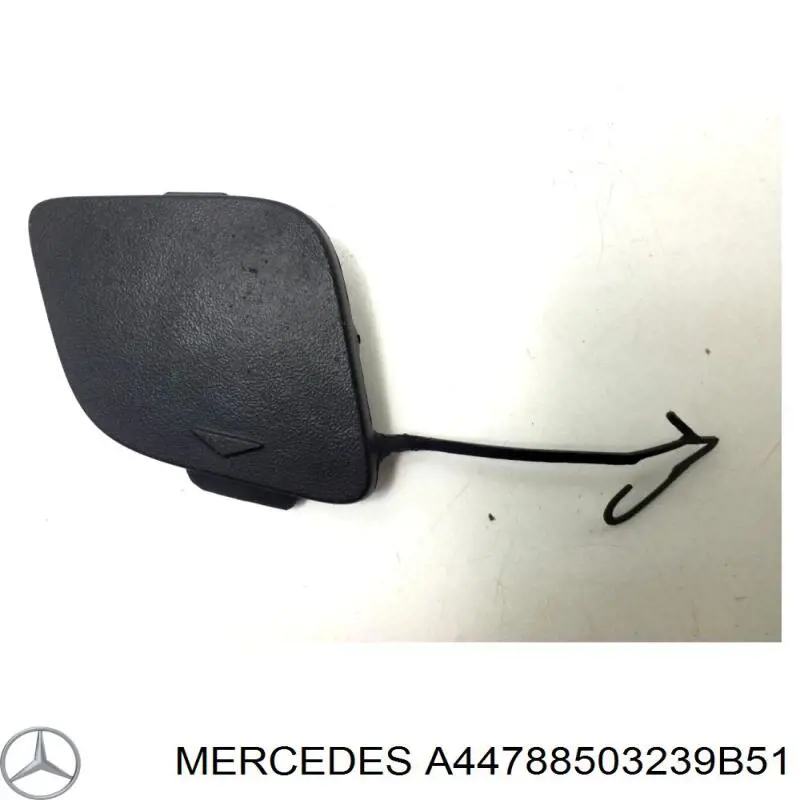 Заглушка бампера буксирувального гака, передня Mercedes A44788503239B51 ціна, від 8.25 USD