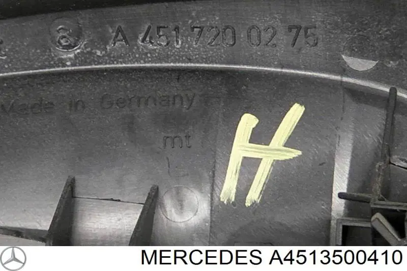 A4513500410 Mercedes Піввісь задня, ліва