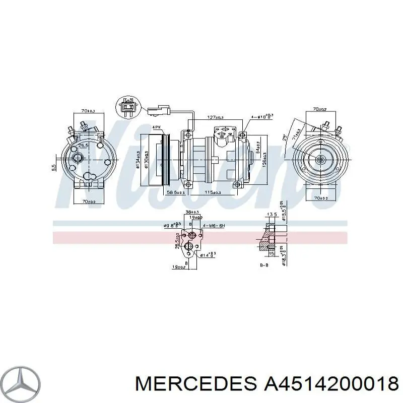 Циліндр гальмівний колісний/робочий, задній Mercedes A4514200018 ціна, від 10.85 USD