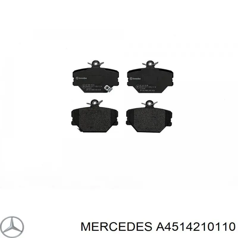 Гальмівні колодки Mercedes A4514210110 ціна, від 25.01 USD