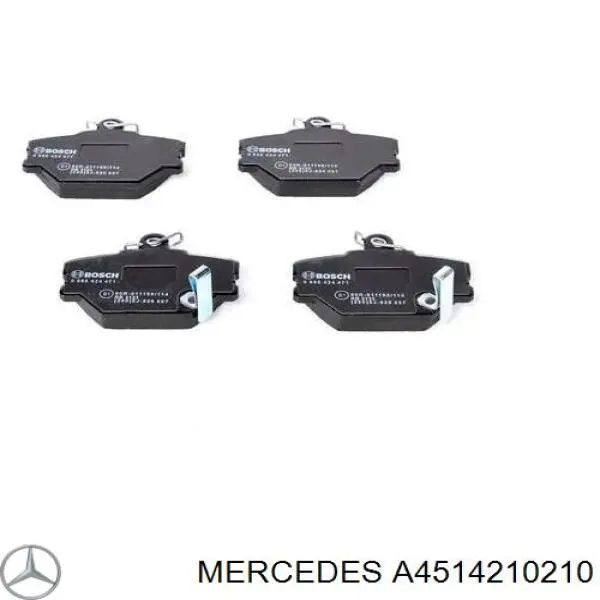 Колодки гальмівні передні, дискові A4514210210 Mercedes