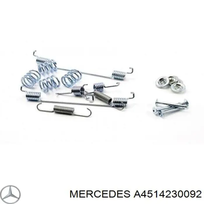 A4514230092 Mercedes Монтажний комплект задніх барабанних колодок