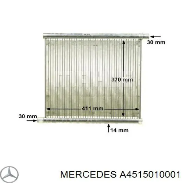 Радіатор основний Mercedes A4515010001 ціна, від 122.72 USD