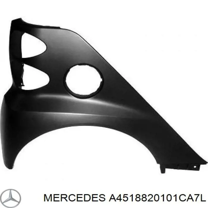 A4518820101CA7L Mercedes Бампер задній, ліва частина