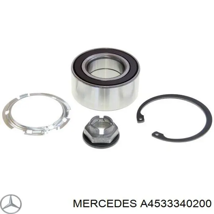 Комплект підшипник маточини передньої Mercedes A4533340200 ціна, від 12.65 USD