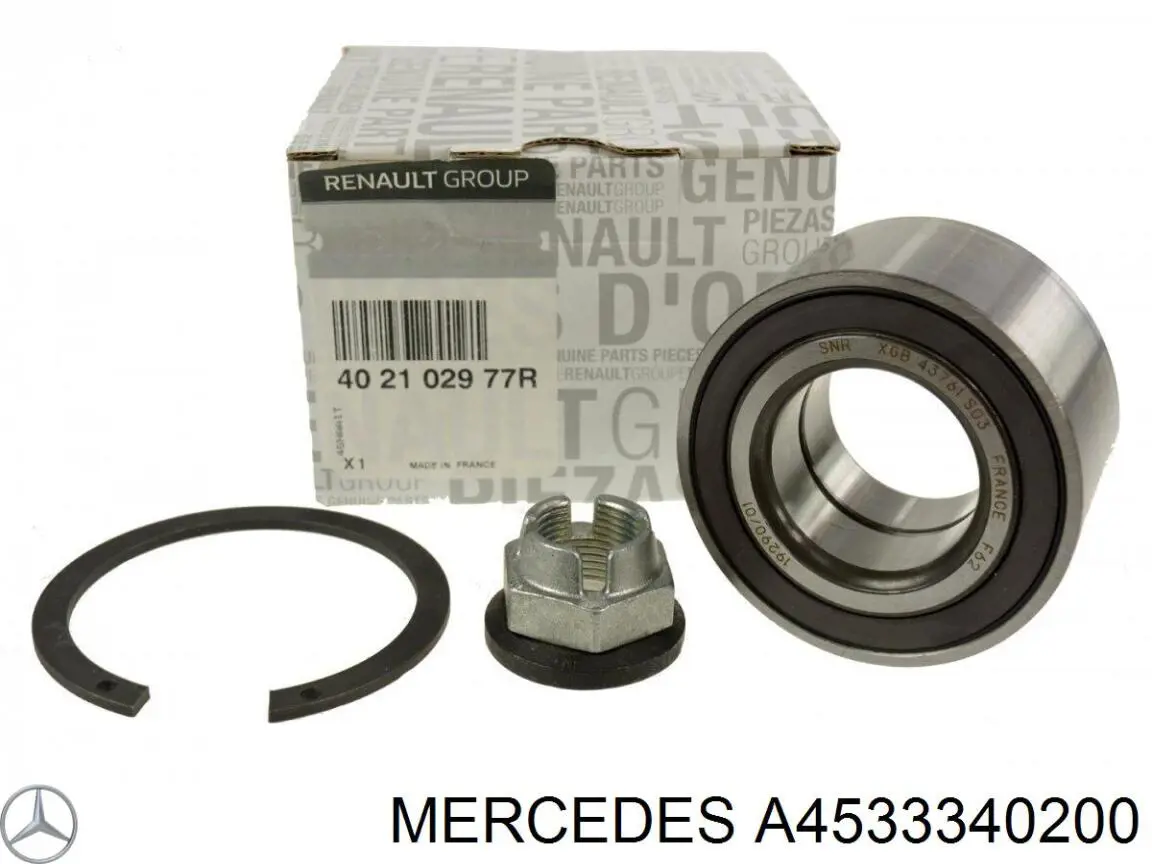 Купити A4533340200 Mercedes Підшипник ступиці передньої