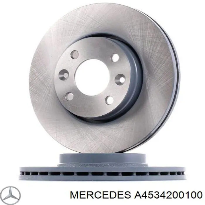 A4534200100 Mercedes диск гальмівний передній