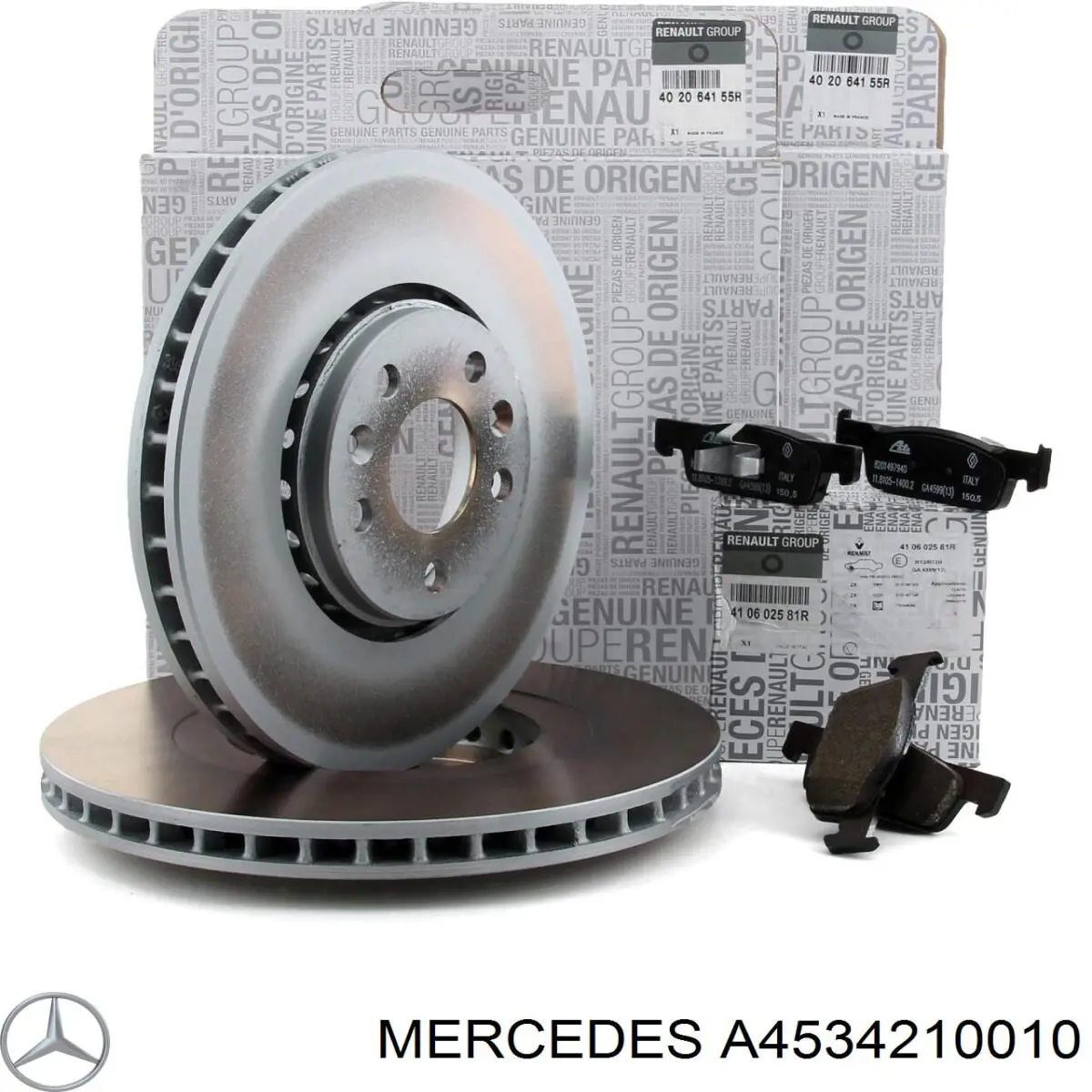 A4534210010 Mercedes колодки гальмівні передні, дискові
