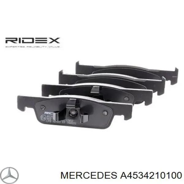A4534210100 Mercedes колодки гальмівні передні, дискові