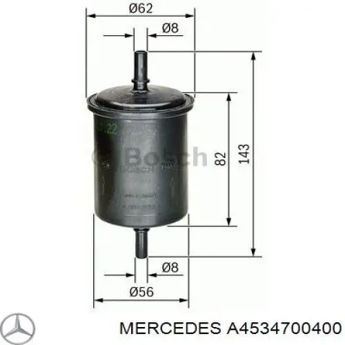 A4534700400 Mercedes фільтр паливний