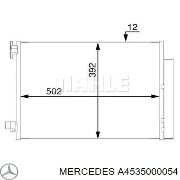 A4535000054 Mercedes Конденсатор
