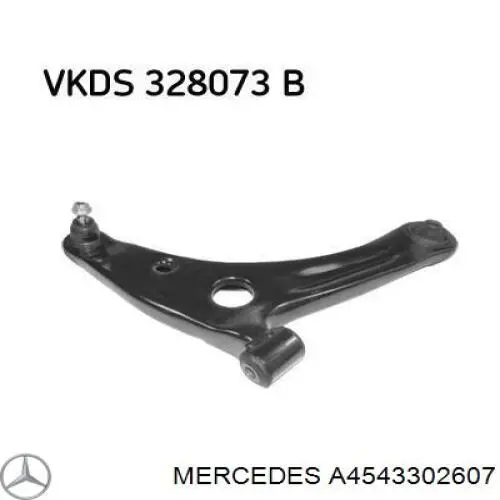 Купити A4543302607 Mercedes Важіль передньої підвіски нижній, лівий/правий