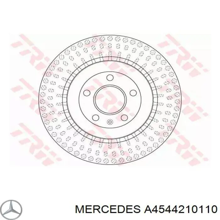 Передні тормозні колодки A4544210110 Mercedes