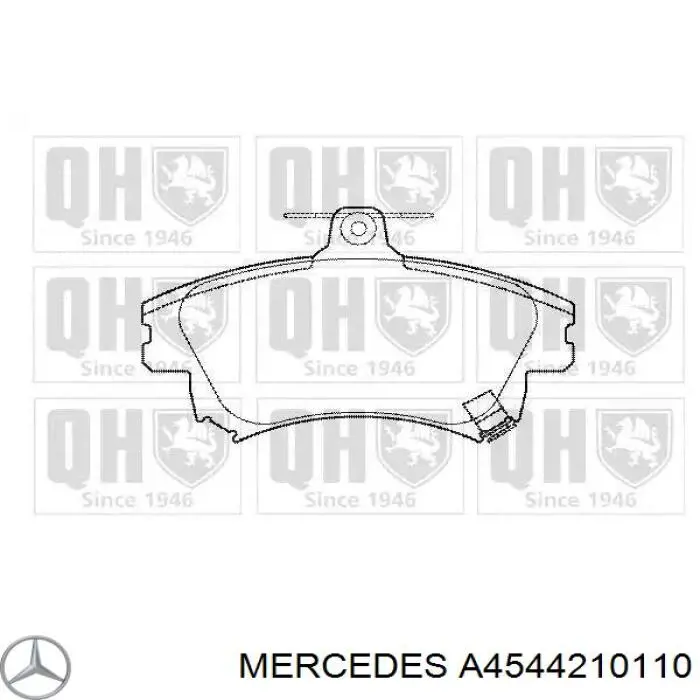 Гальмівні колодки Mercedes A4544210110 ціна, від 20.97 USD