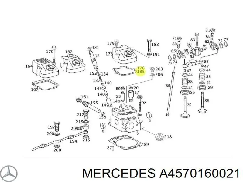 Купити A4570160021 Mercedes Прокладка ГБЦ