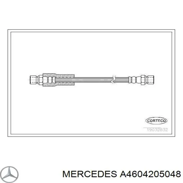 A4604205048 Mercedes шланг гальмівний передній