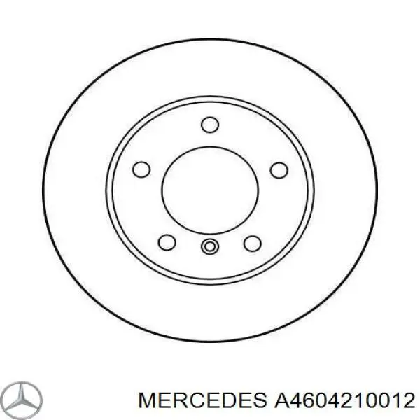 A4604210012 Mercedes Гальмо дискове переднє