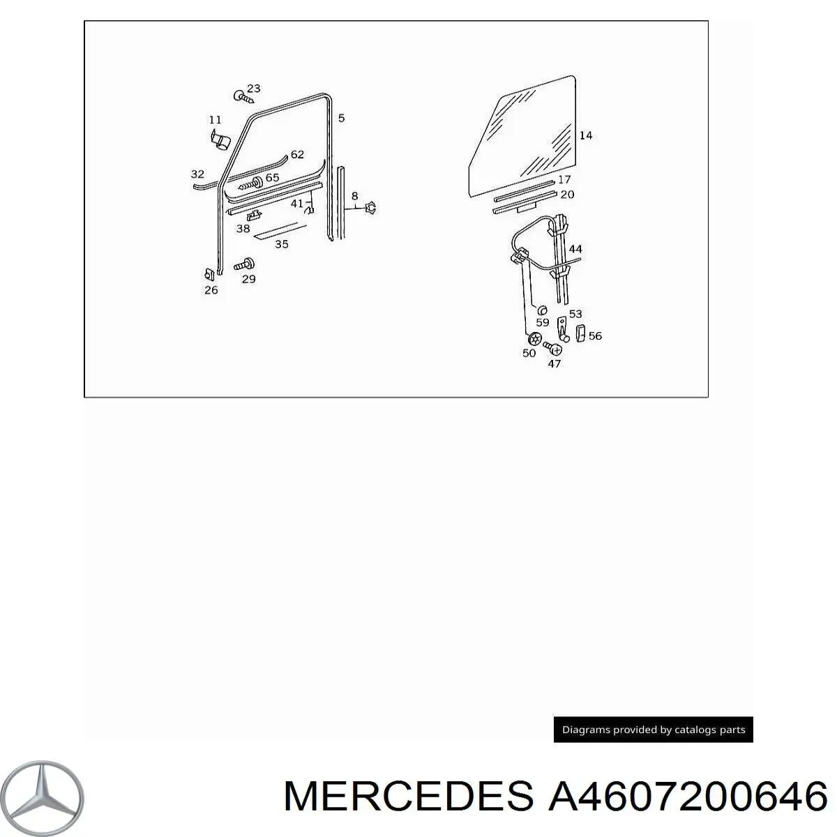 Склопідйомник (механізм переміщення скла) Mercedes A4607200646 ціна, від 41.28 USD