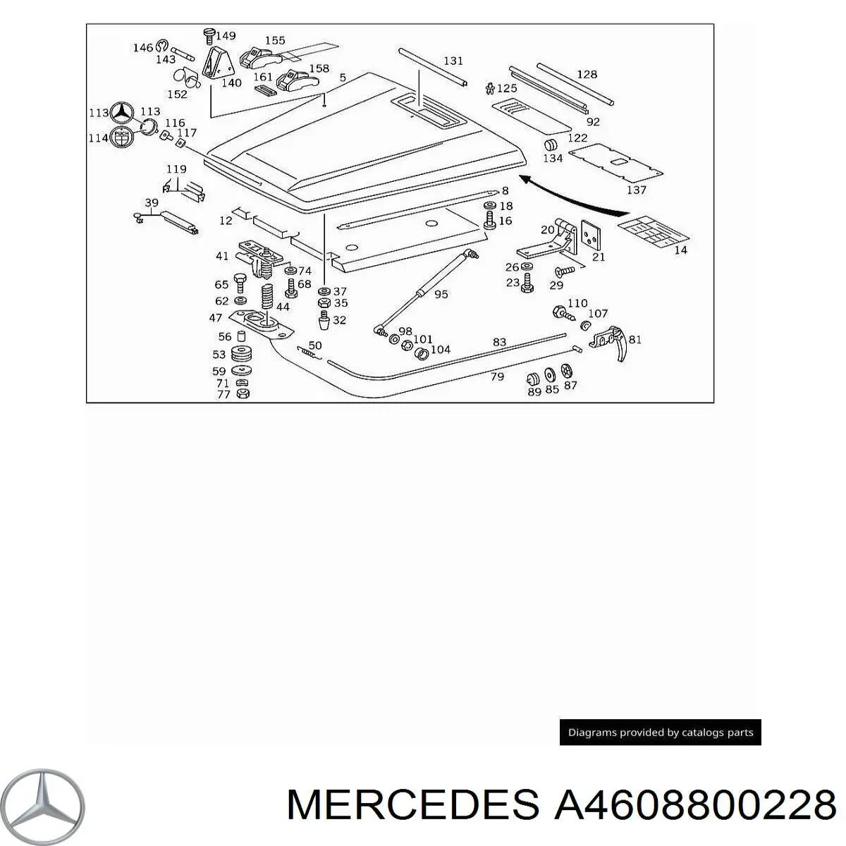 Купити A4608800228 Mercedes 