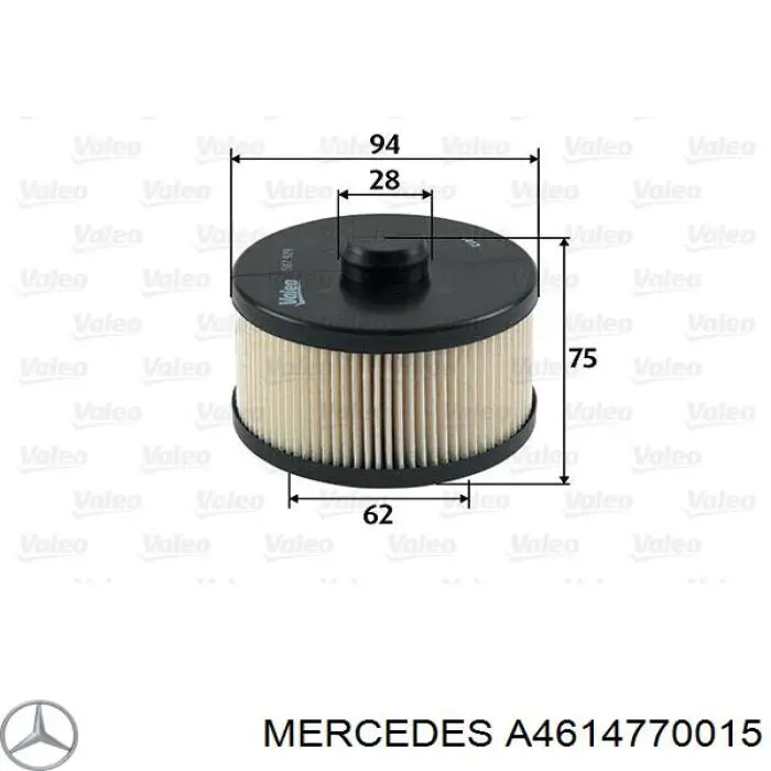 A4614770015 Mercedes фільтр паливний