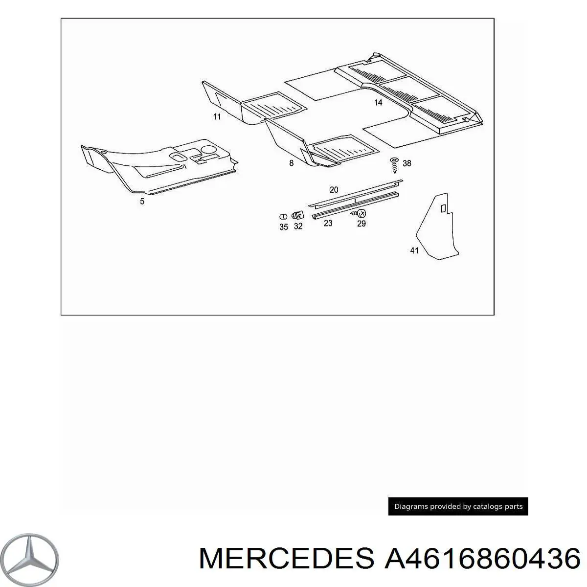A4616860436 Mercedes 
