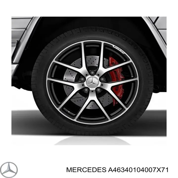 A46340104007X71 Mercedes диски колісні литі (легкосплавні, титанові)