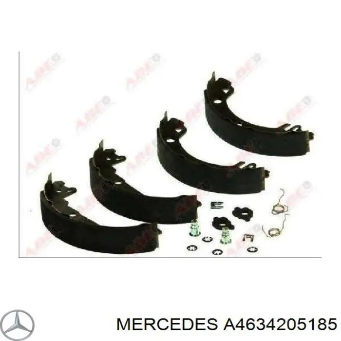 Купити A4634205185 Mercedes Трос ручного гальма задній, лівий