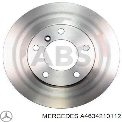A4634210112 Mercedes диск гальмівний передній