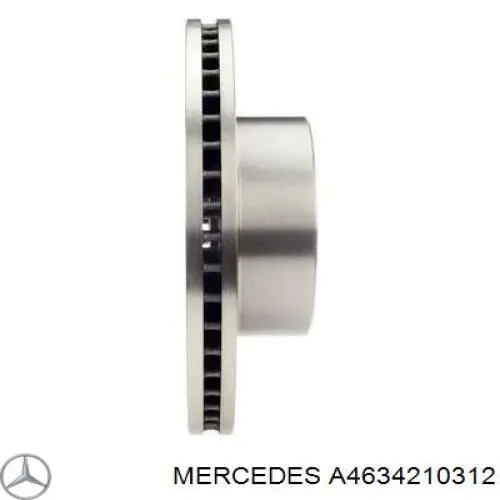 Купити A4634210312 Mercedes Ротор гальмівний
