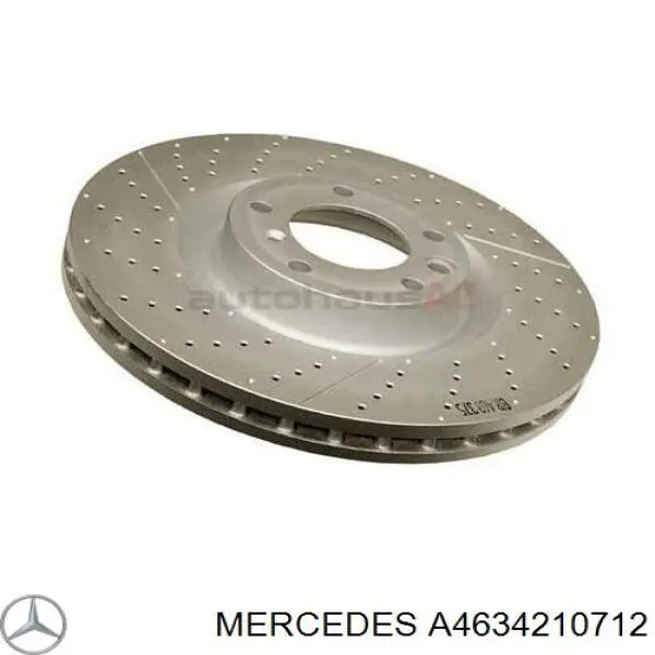 A4634210712 Mercedes диск гальмівний передній