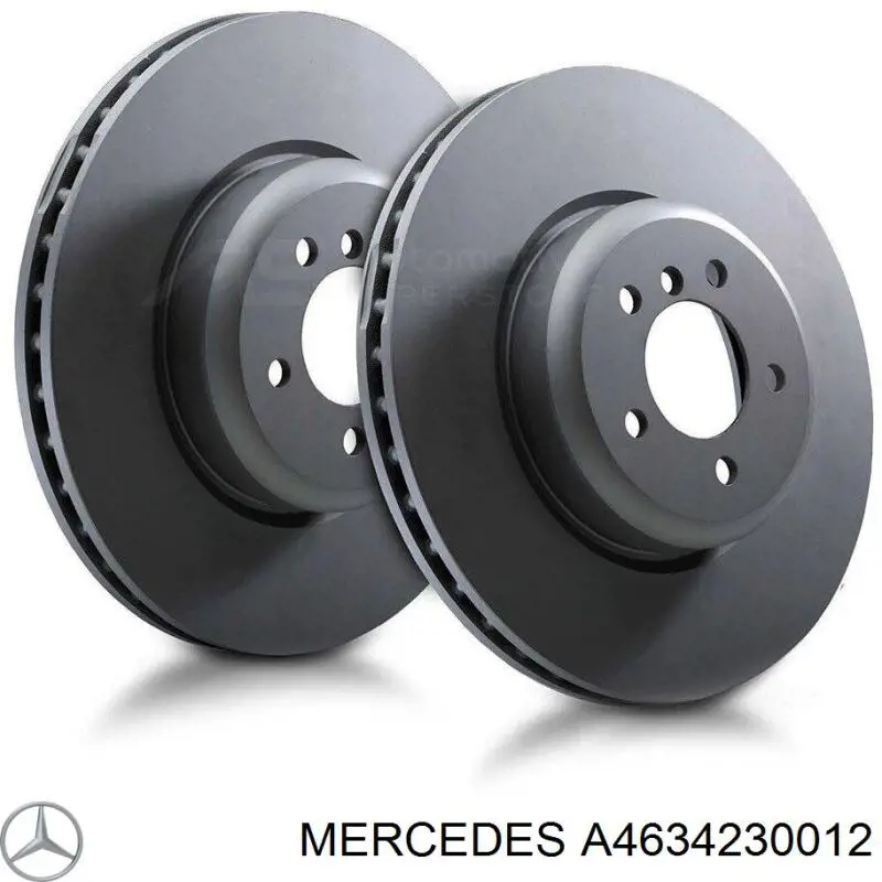 Задні дискові гальма Mercedes A4634230012 ціна, від 129.82 USD