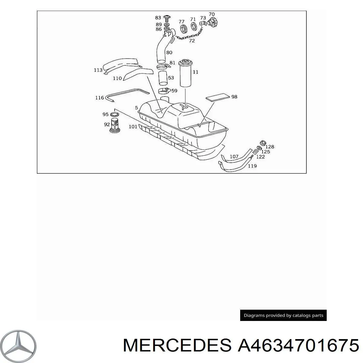 A4634701675 Mercedes Трубопроводи паливні