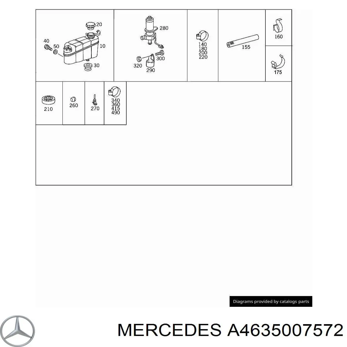 Mercedes A4635007572 ціна, від 152.02 USD