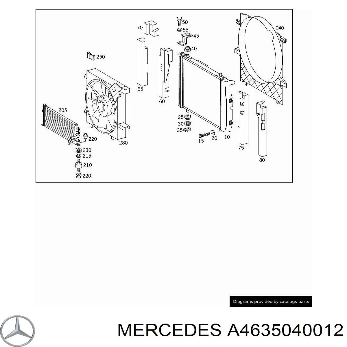  Mercedes A4635040012 ціна, від 8.16 USD