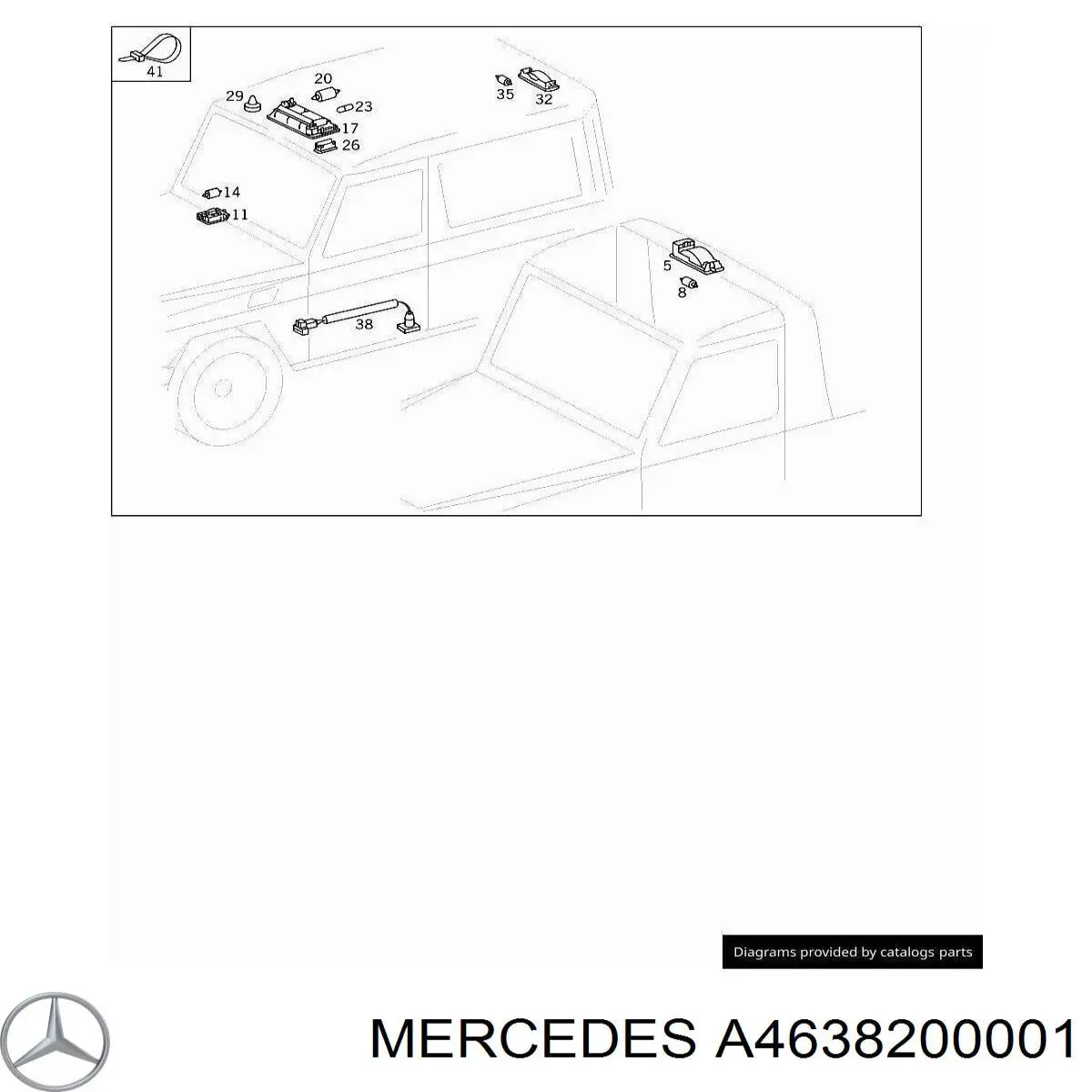  Mercedes A4638200001 ціна, від 11.29 USD