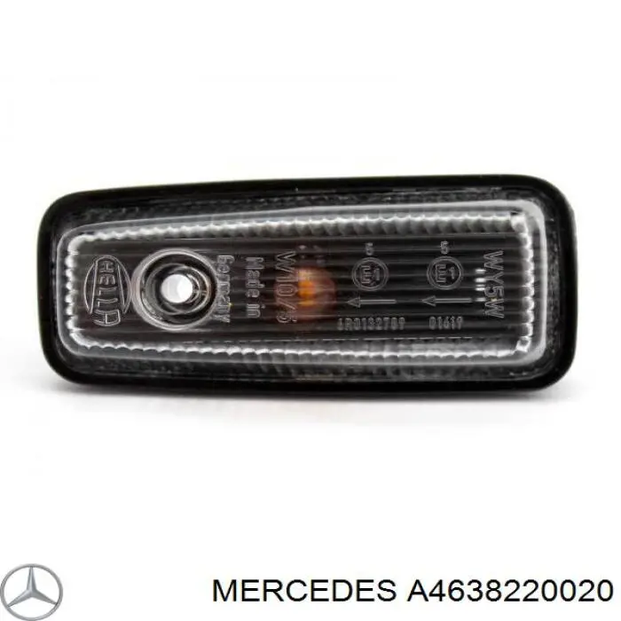 Повторювач повороту на крилі Mercedes A4638220020 ціна, від 66.89 USD