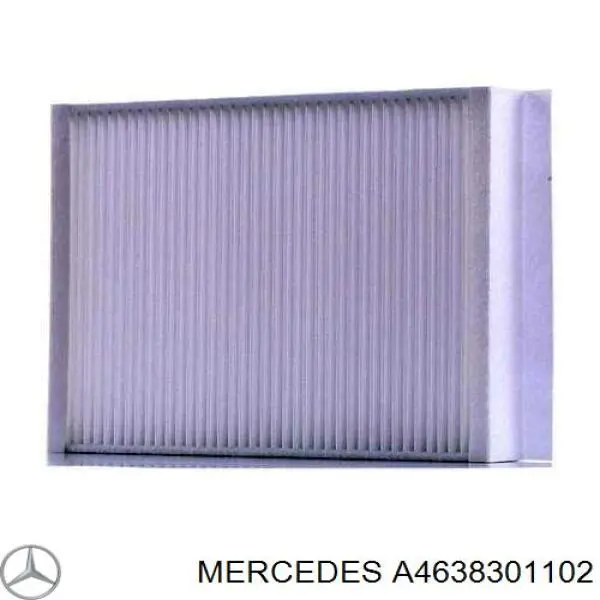 Фільтр повітряний обігрівача Mercedes A4638301102 ціна, від 32.33 USD
