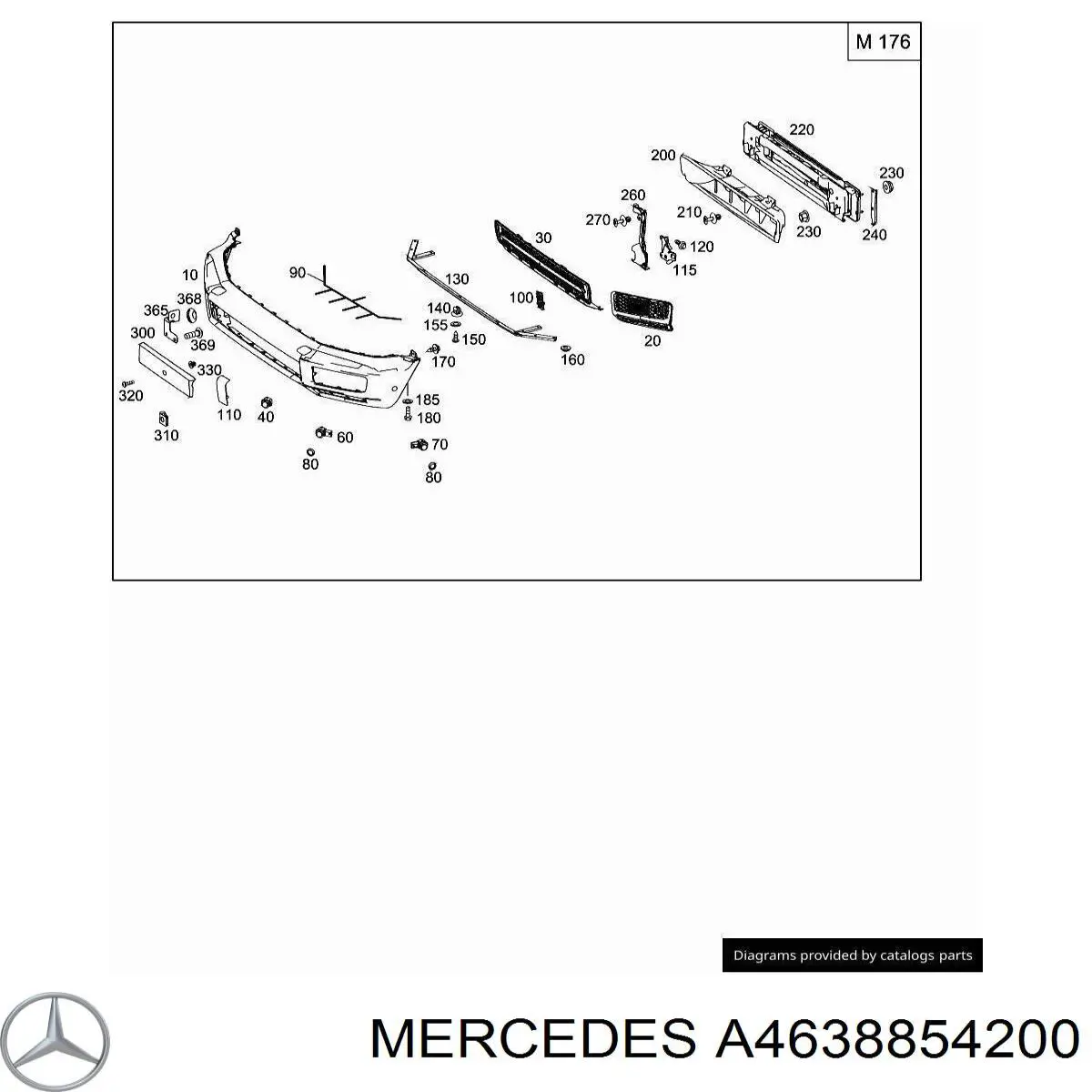  Mercedes A4638854200REF ціна, від 47.51 USD