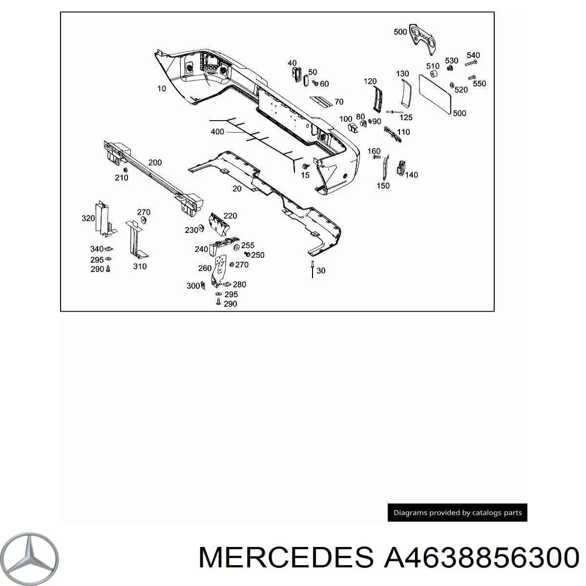  Mercedes A4638856300 ціна, від 194.29 USD