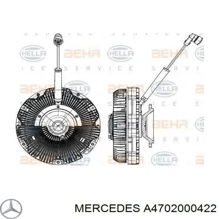 Купити A4702000422 Mercedes Муфта вязкостная системи охолодження