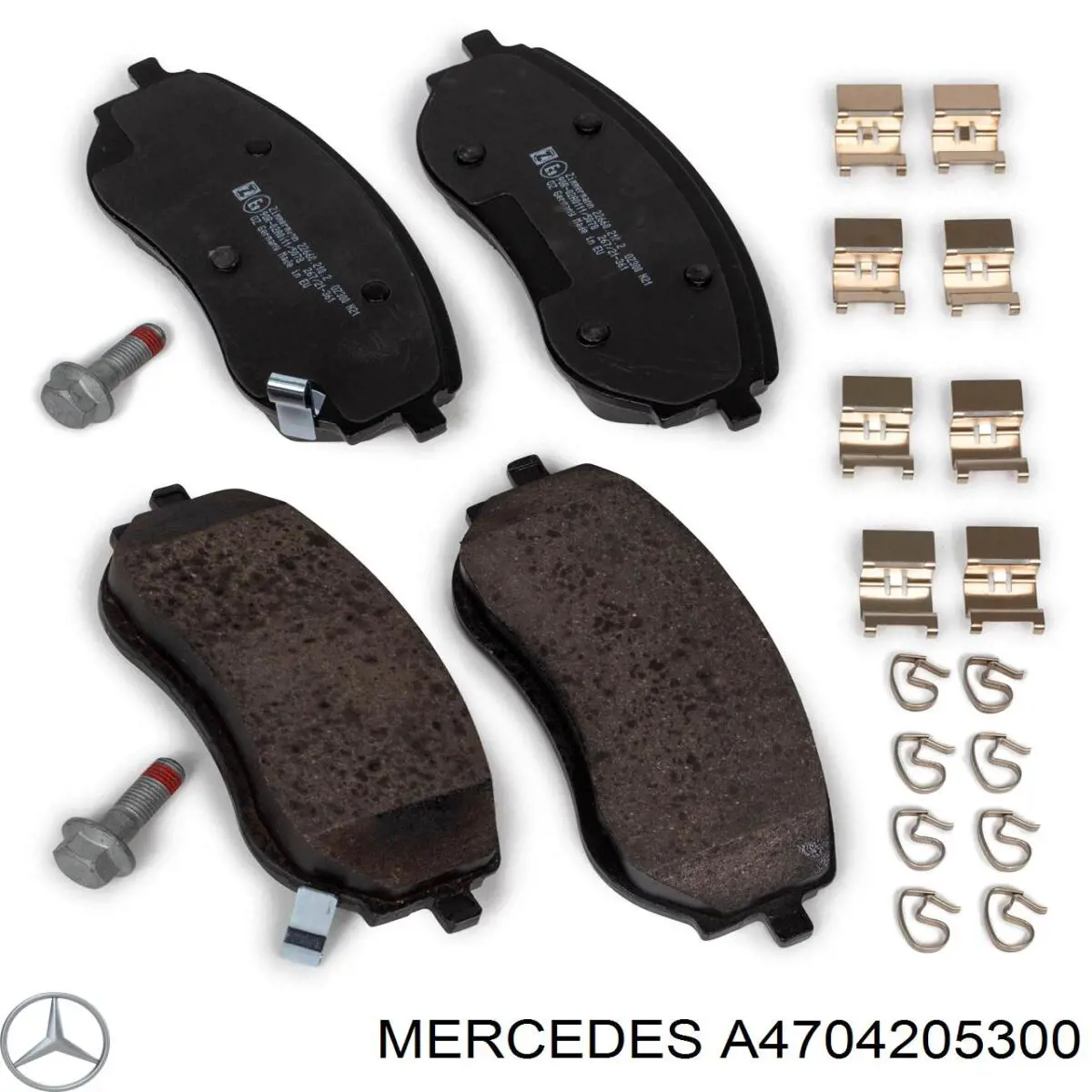 A4704205300 Mercedes колодки гальмівні передні, дискові