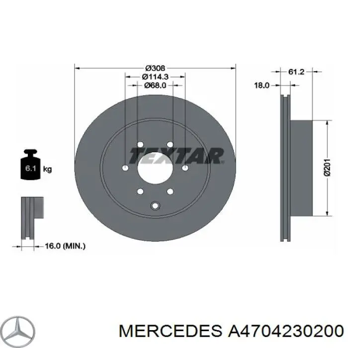 A4704230200 Mercedes Дискові гальма