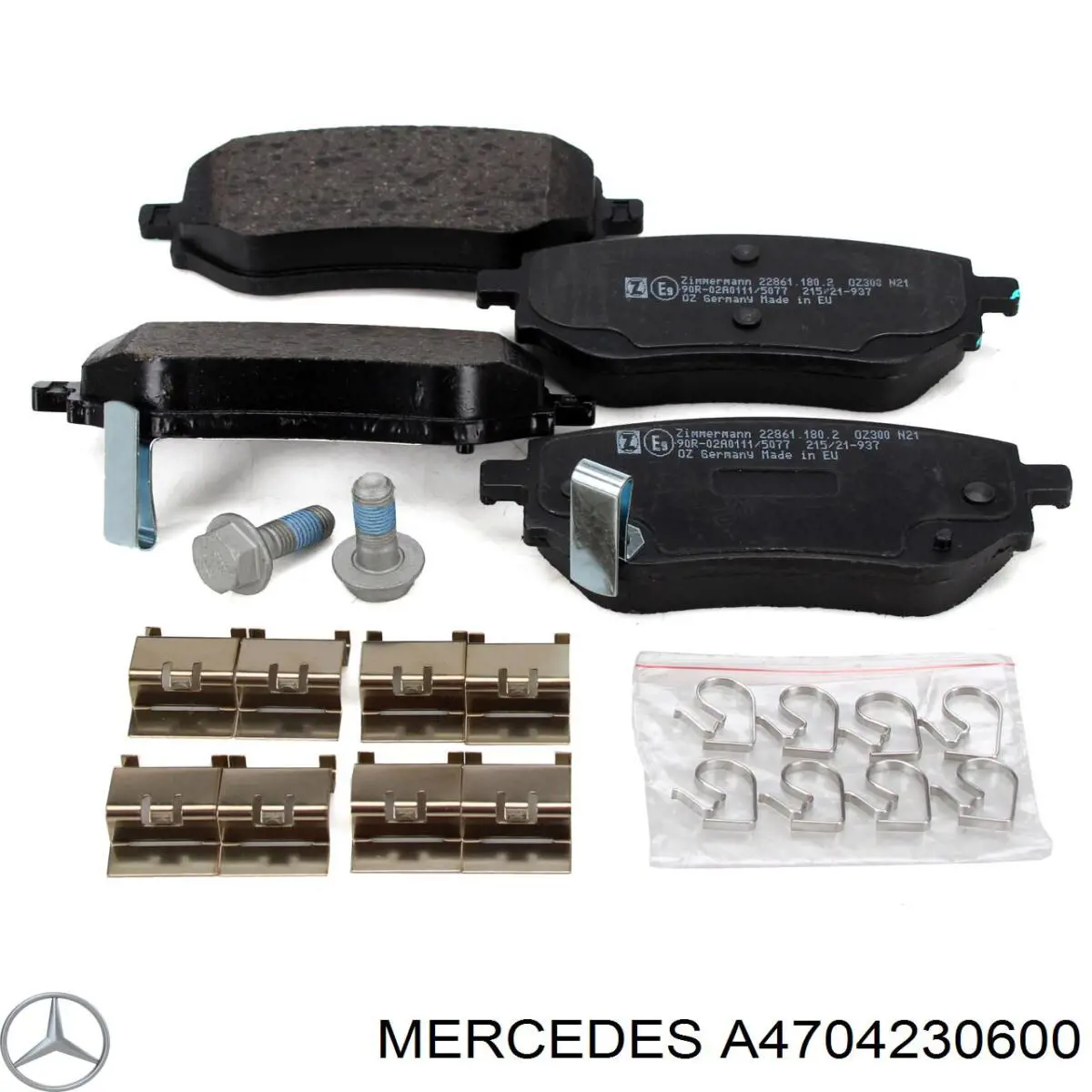 Задні гальмівні колодки A4704230600 Mercedes