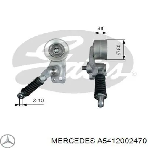 Натягувач приводного ременя Mercedes A5412002470 ціна, від 62.00 USD